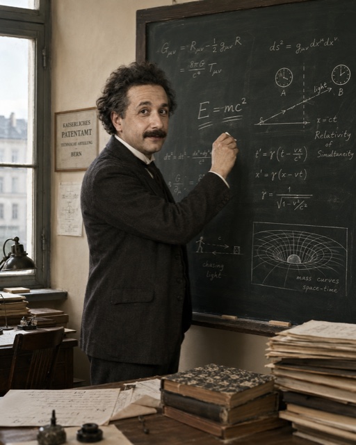 Portrait of Einstein