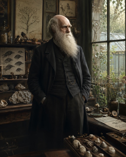 Portrait of Charles Darwin