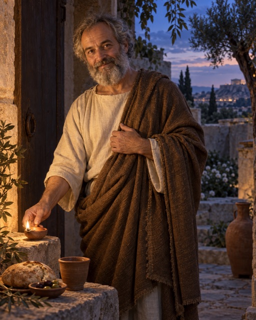 Portrait of Epicurus